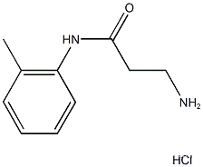 N~1~-(2-메틸페닐)-베타-알라닌아미드(SALTDATA: HCl)