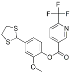 3-피리딘카르복실산, 6-(TRIFLUOROMETHYL)-, 4-(1,3-DITHIOLAN-2-YL)-2-METHOXYPHENYL ESTER