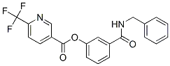 3-피리딘카르복실산, 6-(트리플루오로메틸)-, 3-[[(페닐메틸)아미노]카르보닐]페닐 에스테르