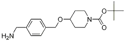 tert-부틸 4-[4-(아미노메틸)벤질옥시]피페리딘-1-카르복실레이트, 90%