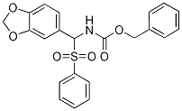 벤질 N-[1,3-벤조디옥솔-5-일(페닐설포닐)메틸]카바메이트