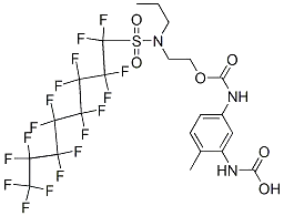 4-メチル-1,3-ベンゼンジカルバミド酸1-[2-[N-プロピル-N-(ヘプタデカフルオロオクチル)スルホニルアミノ]エチル]