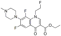 6,8-ジフルオロ-1-(2-フルオロエチル)-7-(4-メチル-1-ピペラジニル)-4-オキソ-1,4-ジヒドロキノリン-3-カルボン酸エチル