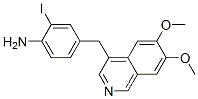 4-[(6,7-ジメトキシイソキノリン-4-イル)メチル]-2-ヨードアニリン