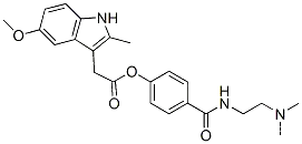 5-メトキシ-2-メチル-1H-インドール-3-酢酸4-[[[2-(ジメチルアミノ)エチル]アミノ]カルボニル]フェニル