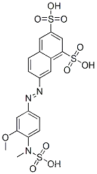 7-[3-메톡시-4-(술포메틸아미노)페닐아조]-1,3-나프탈렌디술폰산