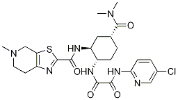 EthanediaMide,N1-(5-chloro-2-pyridinyl)-N2-[(1S,2S,4R)-4-[(diMethylaMino)carbonyl]-2-[[(4,5,6,7-tetrahydro-5-Methylthiazolo[5,4-c]pyridin-2-yl)carbonyl]aMino]cyclohexyl]-