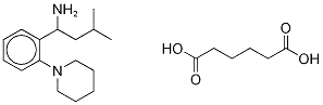 3-메틸-1-(2-(1-피페리디닐)페닐)부틸라민 아디페이트