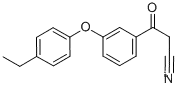 3-(4-에틸페녹시)-베타-옥소-벤젠프로판니트릴