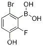 2-플루오로-3-하이드록시-6-브로모페닐보론산