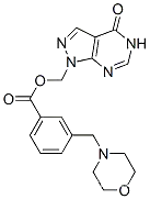 1-[[3-(モルホリノメチル)ベンゾイルオキシ]メチル]-1H-ピラゾロ[3,4-d]ピリミジン-4(5H)-オン
