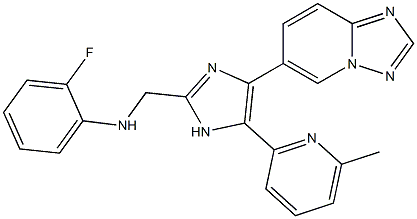 EW-7197;N-(2-fluorophenyl)-5-(6-methyl-2-pyridinyl)-4-[1,2,4]triazolo[1,5-a]pyridin-6-yl-1H-imidazole-2-methanamine