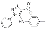 1-フェニル-3-メチル-4-ニトロ-5-[(4-メチルフェニル)アミノ]-1H-ピラゾール