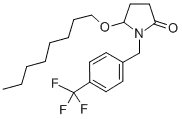 (+-)-5-(옥틸옥시)-1-((4-(트리플루오로메틸)페닐)메틸)-2-피롤리디논 e