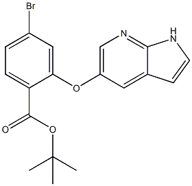 tert-butyl2-((1H-pyrrolo[2,3-b]pyridin-5-yl)oxy)-4-bromobenzoate