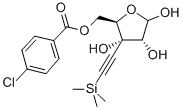 5-O-(P-클로로벤졸)-3-C-(2-트리메틸실릴에티닐)-D-리보푸라노스