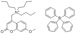 N-[4-METHYL-7-METHOXYCOUMARIN]-N,N,N-트리부틸람모늄 테트라페닐붕산염