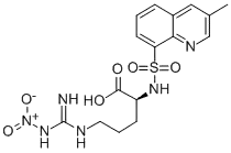 L-오르니틴, N5-[이미노(니트로아미노)메틸]-N2-[(3-메틸-8-퀴놀리닐)술포닐-