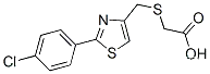 [[[2-(4-클로로페닐)-4-티아졸릴]메틸]티오]아세트산