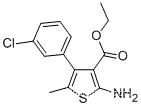 2-아미노-4-(3-클로로-페닐)-5-메틸-티오펜-3-카르복실산 에틸 에스테르