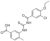 3-[[[(3-클로로-4-에톡시벤조일)아미노]티옥소메틸]아미노]-4-메틸-벤조산