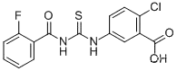 2- 클로로 -5-[[[(2-FLUOROBENZOYL) AMINO] THIOXOMETHYL] AMINO] -BENZOIC ACID