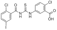 2-클로로-5-[[[(2-클로로-5-요오도벤졸)아미노]티옥소메틸]아미노]-벤조산