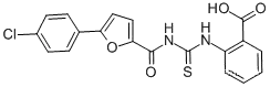2-[[[[5-(4-클로로페닐)-2-푸라닐]카르보닐]아미노]티옥소메틸]아미노]-벤조산