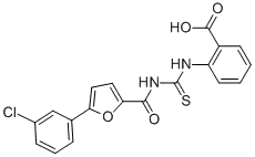 2-[[[[5-(3-클로로페닐)-2-푸라닐]카르보닐]아미노]티옥소메틸]아미노]-벤조산