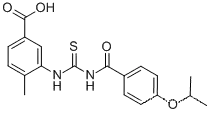 4-메틸-3-[[[[4-(1-메틸에톡시)벤조일]아미노]티옥소메틸]아미노]-벤조산