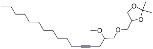 4-[[(2-メトキシ-4-ヘキサデシニル)オキシ]メチル]-2,2-ジメチル-1,3-ジオキソラン