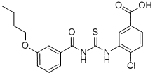 3-[[[(3-부톡시벤조일)아미노]티옥소메틸]아미노]-4-클로로-벤조산