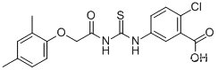 2- 클로로 -5-[[[[(2,4-DIMETHYLPHENOXY) ACETYL] AMINO] THIOXOMETHYL] AMINO] -BENZOIC ACID