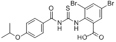 3,5-DIBROMO-2-[[[[4-(1-메틸레톡시)벤조일]아미노]티옥소메틸]아미노]-벤조산
