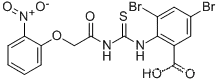 3,5-디브로모-2-[[[[(2-니트로페녹시)아세틸]아미노]티옥소메틸]아미노]-벤조산