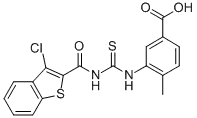 3-[[[[(3-클로로벤조[B]티엔-2-일)카르보닐]아미노]티옥소메틸]아미노]-4-메틸-벤조산