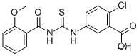 2- 클로로 -5-[[[(2-METHOXYBENZOYL) AMINO] THIOXOMETHYL] AMINO] -BENZOIC ACID