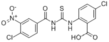5- 클로로 -2-[[[(4- 클로로 -3- 니트로 벤조일) 아미노] THIOXOMETHYL] 아미노]-벤조 익산