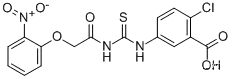 2- 클로로 -5-[[[[(2-NITROPHENOXY) ACETYL] AMINO] THIOXOMETHYL] AMINO] -BENZOIC ACID