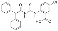 5-CHLORO-2-[[[(DIPHENYLACETYL)AMINO]THIOXOMETHYL]AMINO]-벤조산