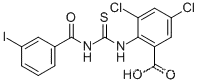 3,5-DICHLORO-2-[[[(3-IODOBENZOYL)AMINO]THIOXOMETHYL]AMINO]-벤조산