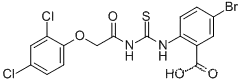 5-BROMO-2-[[[[(2,4-DICHLOROPHENOXY)아세틸]아미노]티옥소메틸]아미노]-벤조산