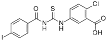 2- 클로로 -5-[[[(4-IODOBENZOYL) AMINO] THIOXOMETHYL] AMINO] -BENZOIC ACID
