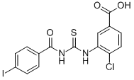 4- 클로로 -3-[[[(4-IODOBENZOYL) AMINO] THIOXOMETHYL] AMINO] -BENZOIC ACID