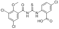 5- 클로로 -2-[[[(3,5-DICHLORO-2-METHOXYBENZOYL) AMINO] THIOXOMETHYL] AMINO] -BENZOIC ACID