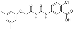 2- 클로로 -5-[[[[(3,5-DIMETHYLPHENOXY) ACETYL] AMINO] THIOXOMETHYL] AMINO] -BENZOIC ACID