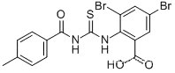 3,5-디브로모-2-[[[(4-메틸벤졸)아미노]티옥소메틸]아미노]-벤조산