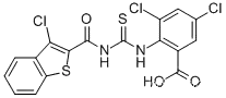 3,5-디클로로-2-[[[[(3-클로로벤조[B]티엔-2-일)카르보닐]아미노]티옥소메틸]아미노]-벤조산