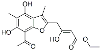 4-(7-アセチル-4,6-ジヒドロキシ-3,5-ジメチルベンゾフラン-2-イル)-3-ヒドロキシ-2-ブテン酸エチル