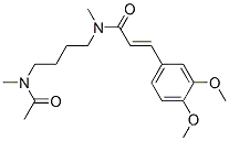 N-[4-(アセチルメチルアミノ)ブチル]-3-(3,4-ジメトキシフェニル)-N-メチルプロペンアミド